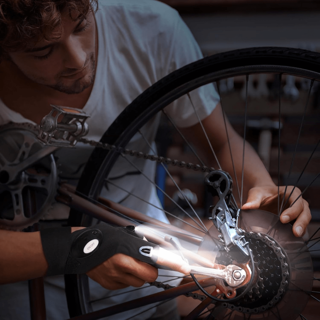 Guanti con Torcia LED (1 Paio)