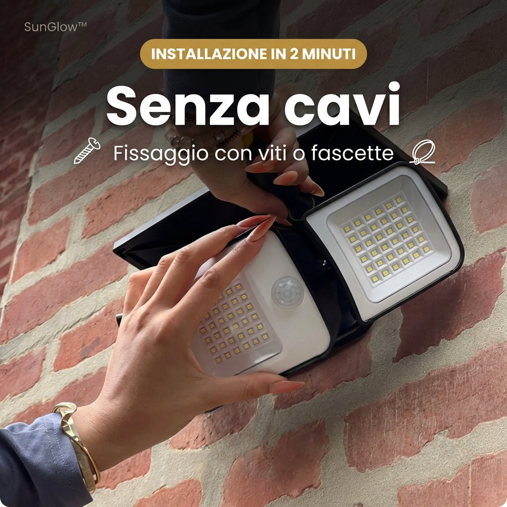 SunGlow™ | Luce Solare da Esterno con Sensore di Movimento