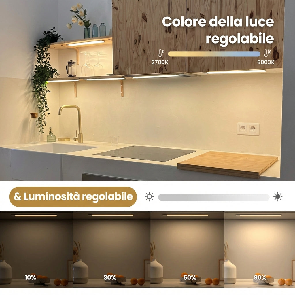 LumiBar™ 3.0 – Barra LED con sensore di movimento (ricaricabile)