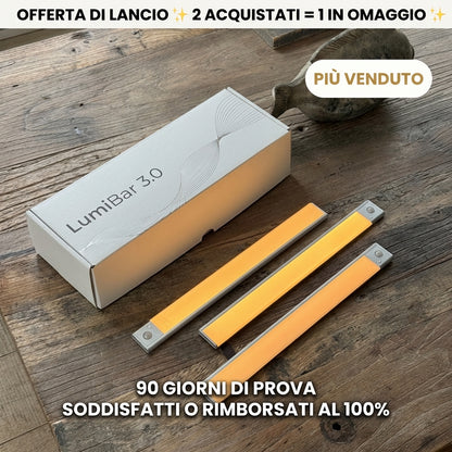 LumiBar™ 3.0 – Barra LED con sensore di movimento (ricaricabile)