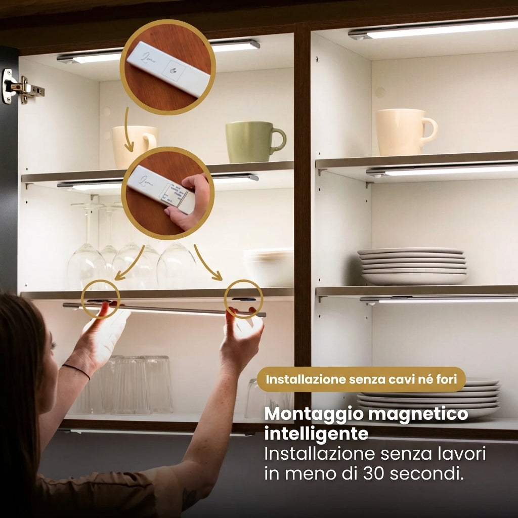 LumiBar™ 3.0 – Barra LED con sensore di movimento (ricaricabile)