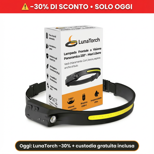 LunaTorch™ – 230° lampada frontale