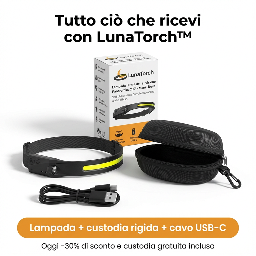 LunaTorch™ – 230° lampada frontale